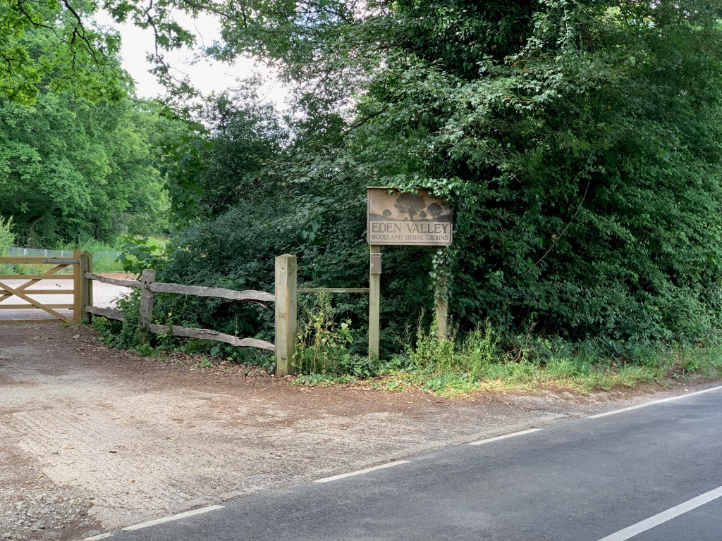 My first visit to a green or natural woodland burial site at Eden Valley.